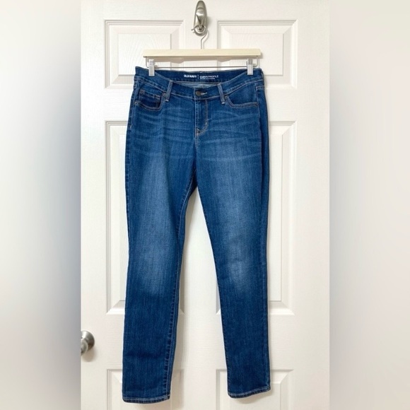 2 Pairs Old Navy Curvy Mid Rise Skinny Jeans 6 Short Denim Casual Normcore - Picture 2 of 16